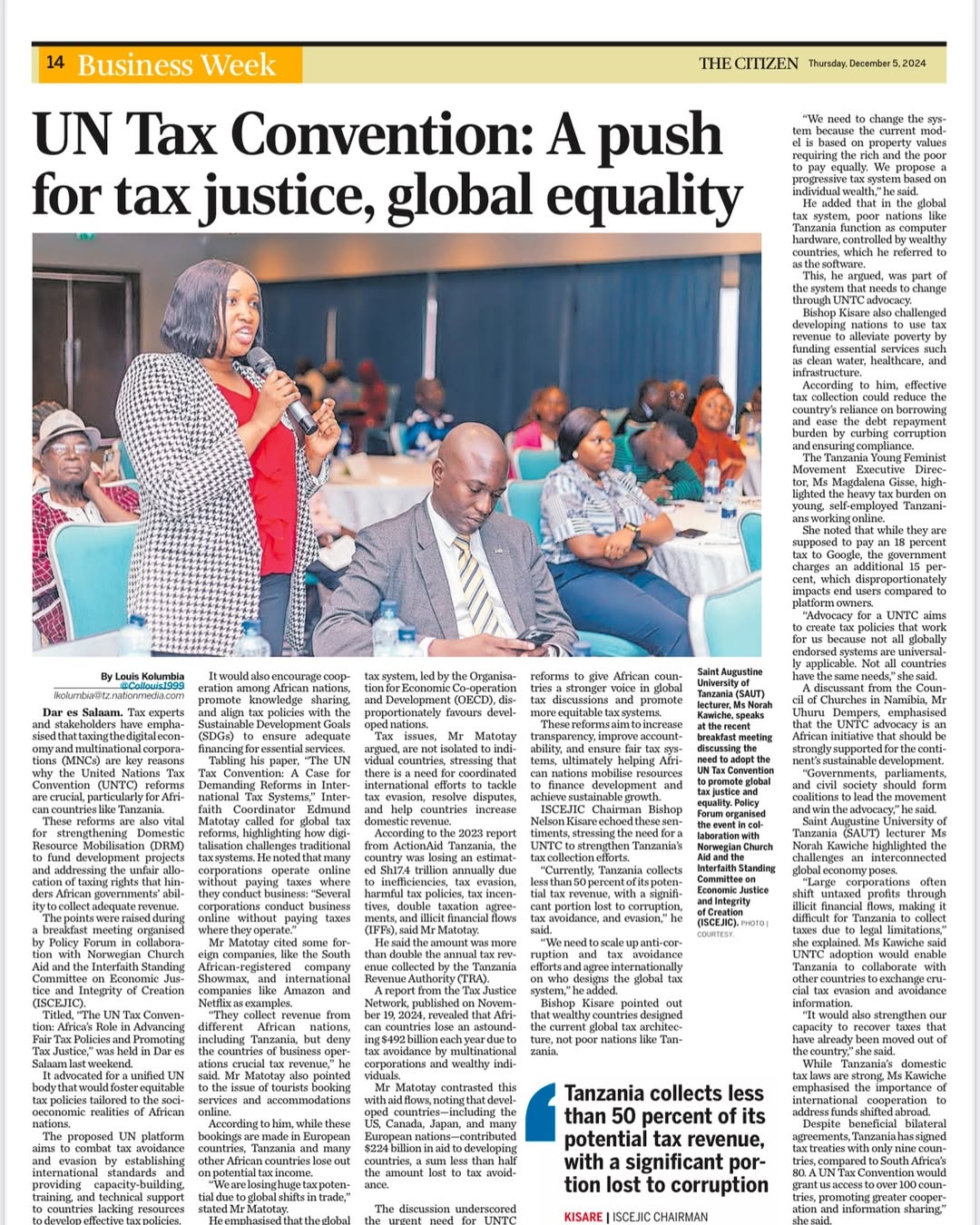 The call for tax justice and global equality at the UN Tax Convention highlights the urgent need for reforms in international tax systems